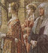 Sandro Botticelli Domenico Ghirlandaio,Stories of St John the Baptist,The Visitation (mk36) oil painting artist